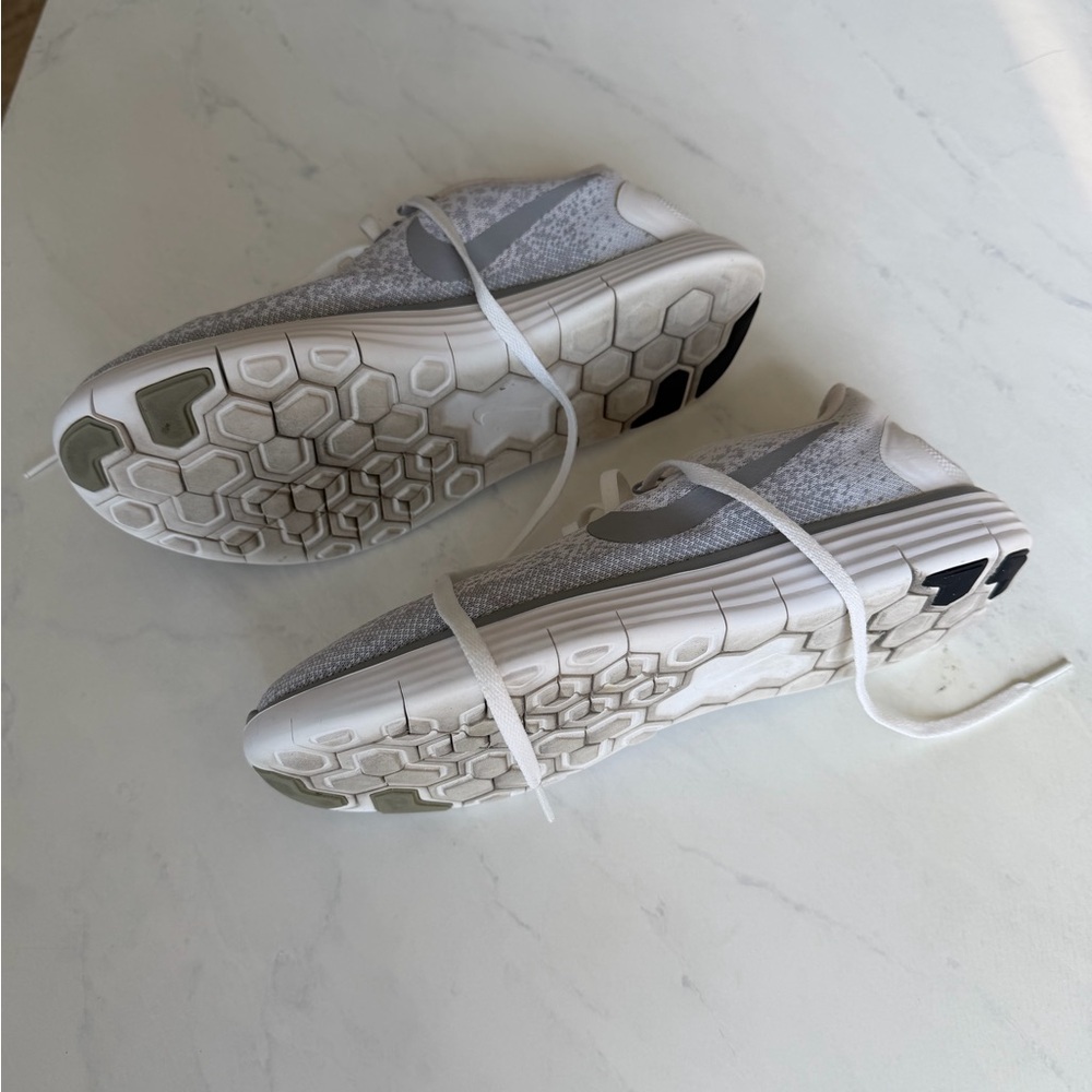 Nike White and Gray RunNatural Running Shoes - Picture 2 of 6